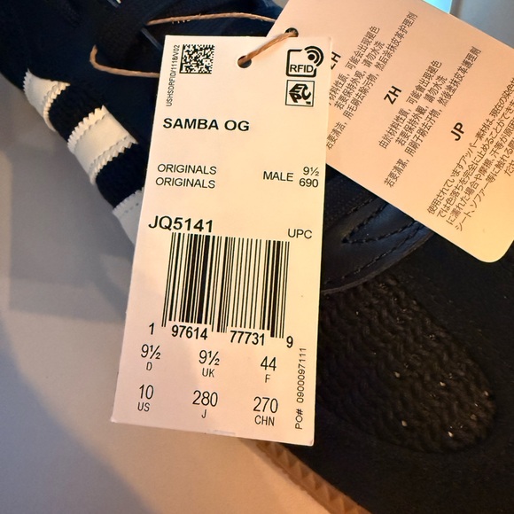 NWT Black Adidas Samba OG - Picture 4 of 7